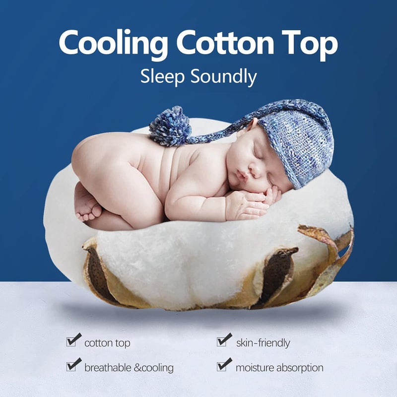 COONP Twin Mattress Topper, Extra Thick Pillowtop, Cooling Plush Mattress Pad Cover Cotton Top Bed Topper Protector with 8-21 Inch Deep Pocket - Image 3